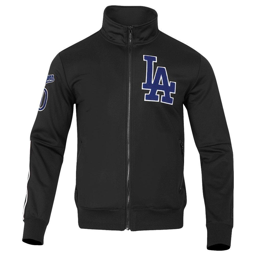 Pro Standard Men's MLB Los Angeles Dodgers Classic Track Jacket - Black - BLACK